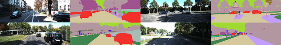 An example of images from the KITTI semantic instance segmentation benchmark