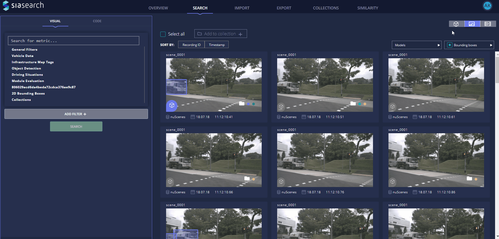 Similarity Search in SiaSearch v0.8